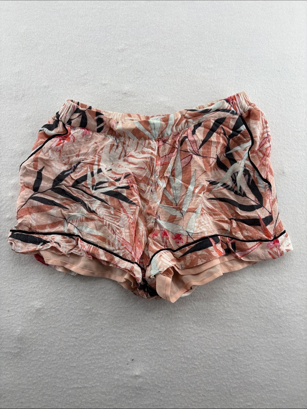 Guess Light Coral Tropical Print Women's Shorts